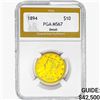 Image 1 : 1894 $10 Gold Eagle PGA MS67 DETAIL