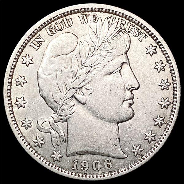 1906 Barber Half Dollar CLOSELY UNCIRCULATED