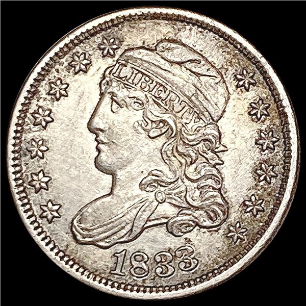 1833 Capped Bust Half Dime CLOSELY UNCIRCULATED