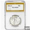 1936-D Walking Liberty Half Dollar PGA MS66+