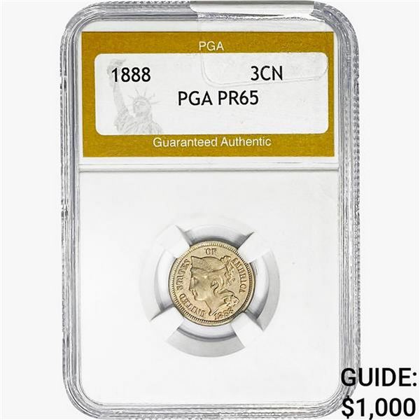 1888 Nickel Three Cent PGA PR65 PROOF