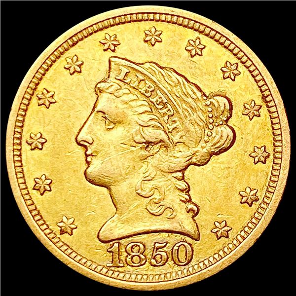1850 $2.50 Gold Quarter Eagle UNCIRCULATED