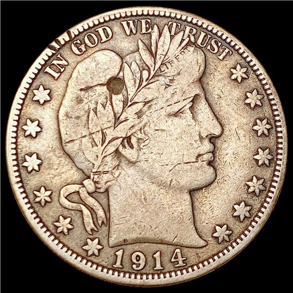 1914-S Barber Half Dollar NICELY CIRCULATED