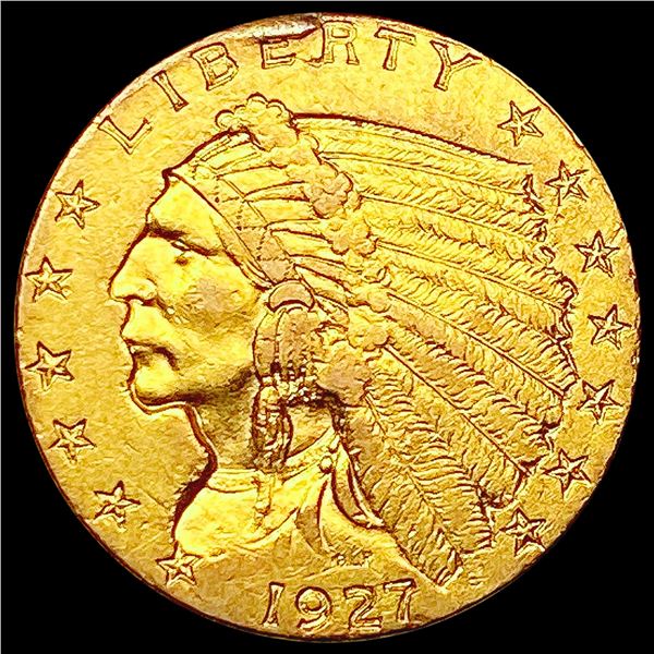 1927 $2.50 Gold Quarter Eagle CLOSELY UNCIRCULATED