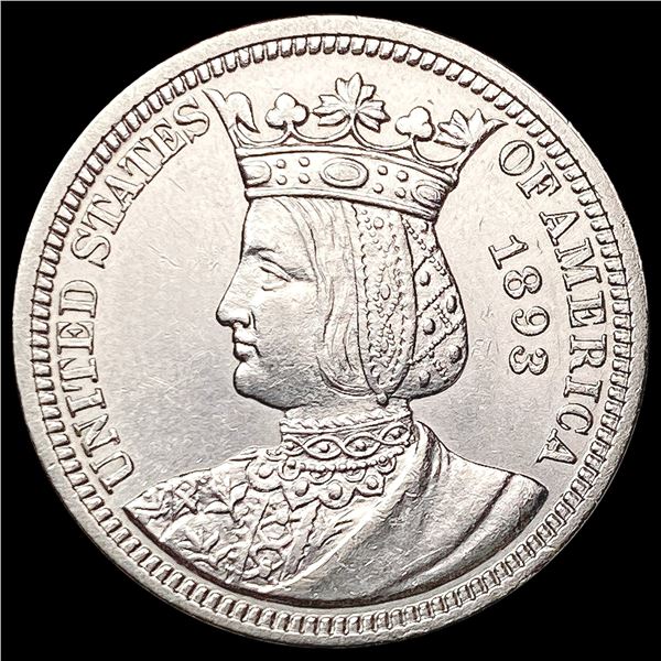 1893 Isabella Silver Quarter UNCIRCULATED