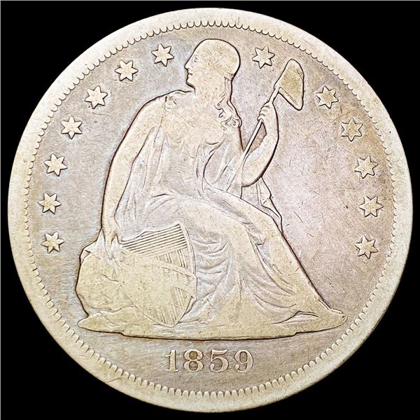 1859-O Seated Liberty Dollar NICELY CIRCULATED