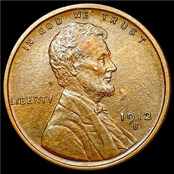 1912-S Wheat Cent CLOSELY UNCIRCULATED