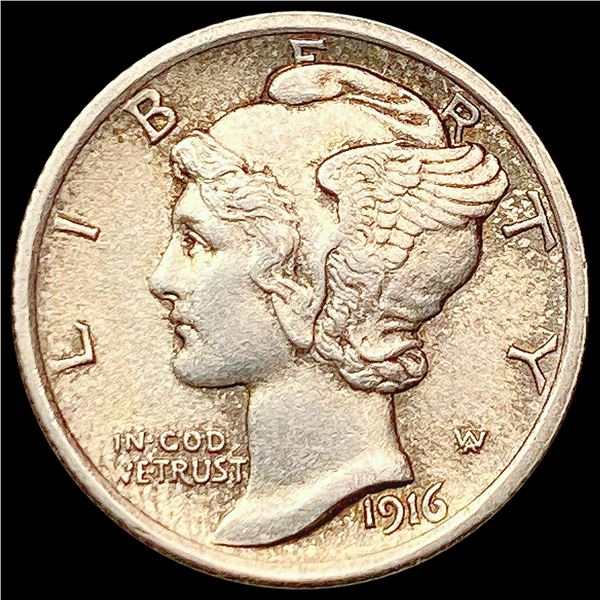 1916 FB Mercury Dime CLOSELY UNCIRCULATED