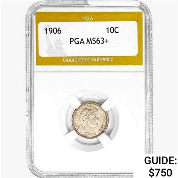 1906 Barber Dime PGA MS63+