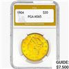 Image 1 : 1904 $20 Gold Double Eagle PGA MS65