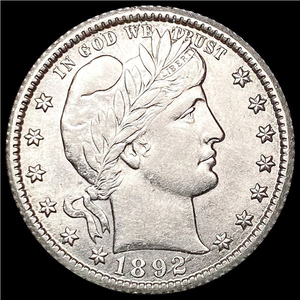 1892-O Barber Quarter CLOSELY UNCIRCULATED