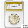 1917 Walking Liberty Half Dollar PGA MS65