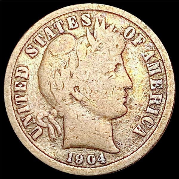 1904-S Barber Dime LIGHTLY CIRCULATED