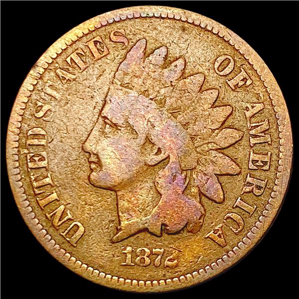 1872 Indian Head Cent NICELY CIRCULATED