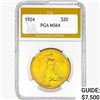 Image 1 : 1924 $20 Gold Double Eagle PGA MS64