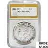 Image 1 : 1891-CC Morgan Silver Dollar PGA MS64 PL