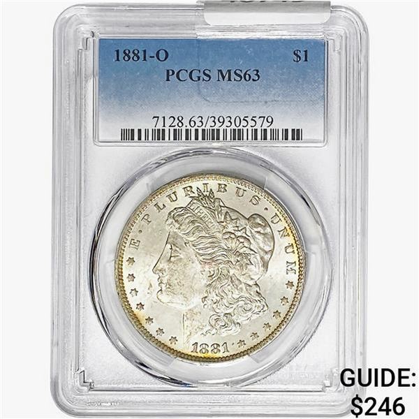 1881-O Morgan Silver Dollar PCGS MS63