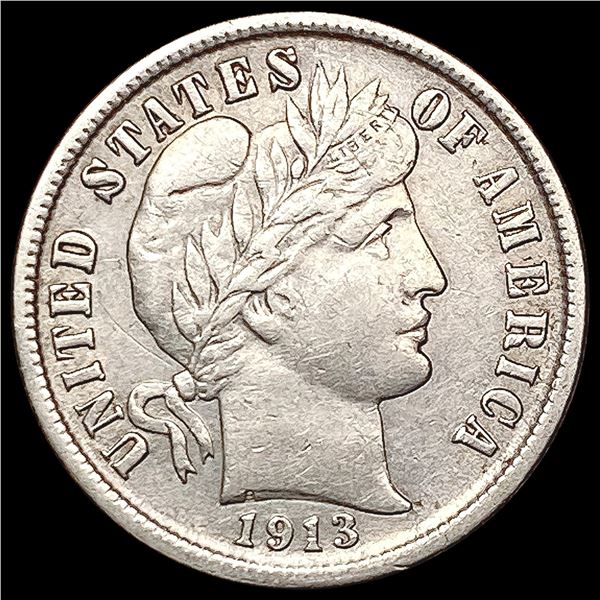 1913 Barber Dime CLOSELY UNCIRCULATED