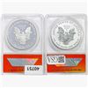 Image 2 : [2] 2012-S Silver Eagle ANACS PR/RP70 DCAM Set
