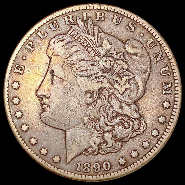 1890-CC Morgan Silver Dollar LIGHTLY CIRCULATED