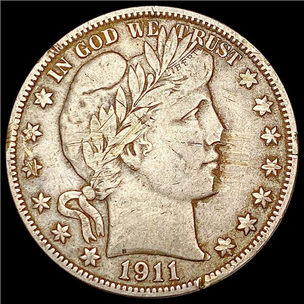 1911-S Barber Half Dollar LIGHTLY CIRCULATED