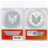 Image 2 : [2] 2012-S Silver Eagle ANACS PR/RP70 DCAM Set