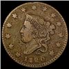 1820 Coronet Head Large Cent LIGHTLY CIRCULATED