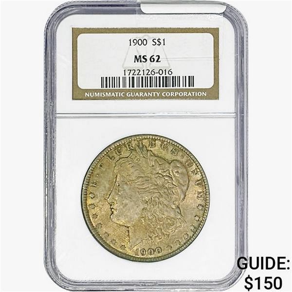 1900 Morgan Silver Dollar NGC MS62