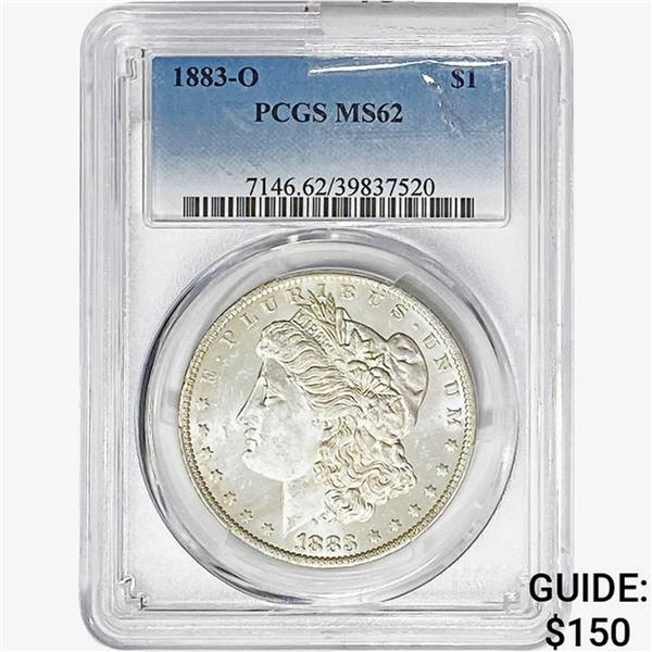 1883-O Morgan Silver Dollar PCGS MS62