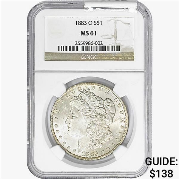 1883-O Morgan Silver Dollar NGC MS61