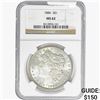 Image 1 : 1886 Morgan Silver Dollar NGC MS62