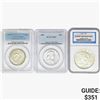 Image 1 : [3] 1922-1957 2 50C, 1 $1 NGC/PCGS