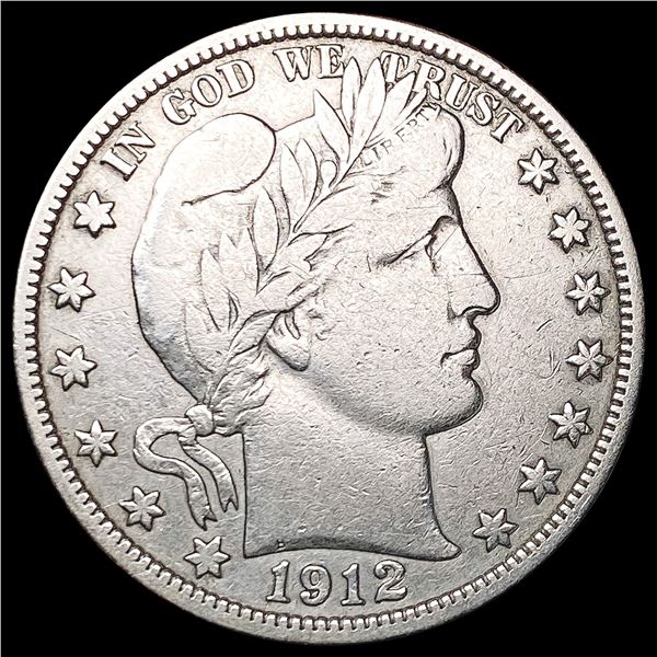 1912 Barber Half Dollar CLOSELY UNCIRCULATED