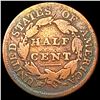 Image 2 : 1809 Classic Head Half Cent NICELY CIRCULATED