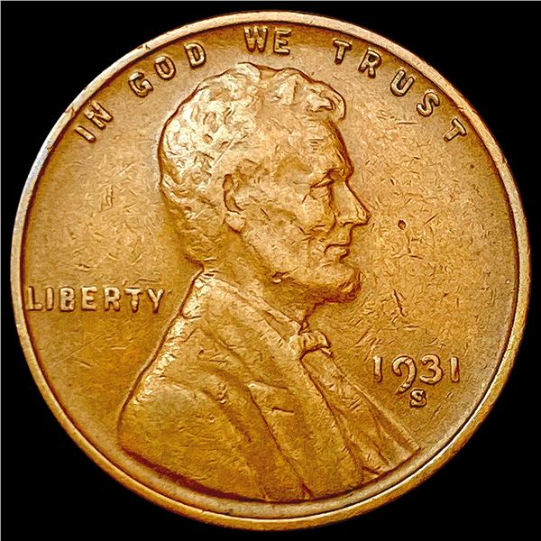 1931-S Wheat Cent LIGHTLY CIRCULATED