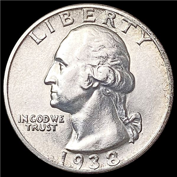 1938-S Washington Silver Quarter CLOSELY UNCIRCULATED