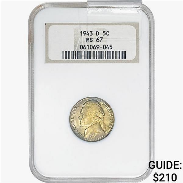 1943-D Jefferson Nickel NGC MS67