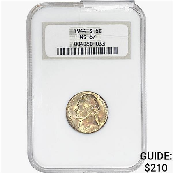 1944-S Jefferson Nickel NGC MS67