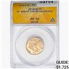 Image 1 : 2018-W .21676oz Gold Breast Cancer Aware. $5 ANACS PF70 DCAM
