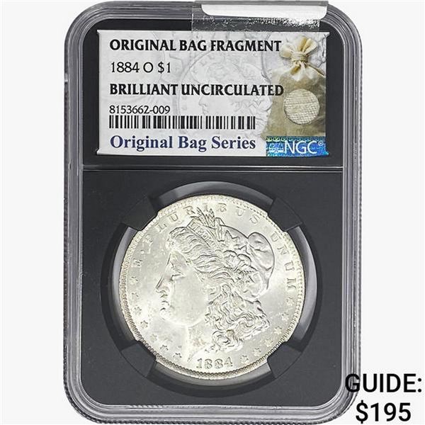 1884-O Morgan Silver Dollar NGC BU Bag Series