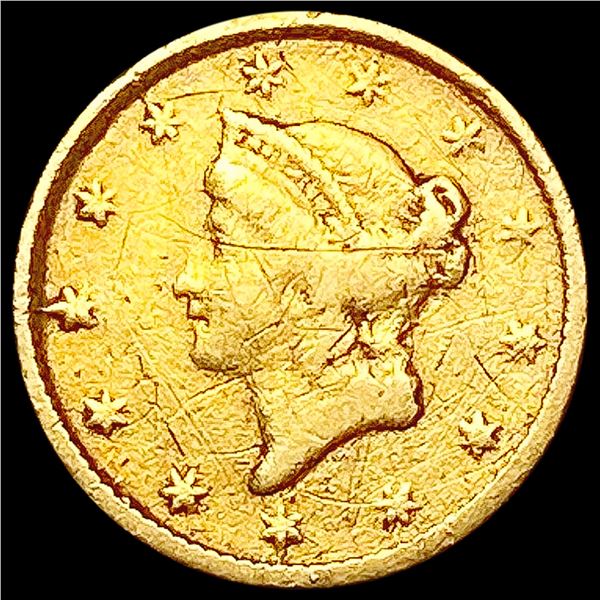 1853 Rare Gold Dollar LIGHTLY CIRCULATED