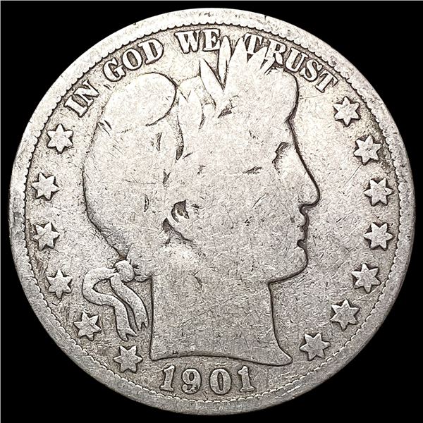 1901-S Barber Half Dollar NICELY CIRCULATED