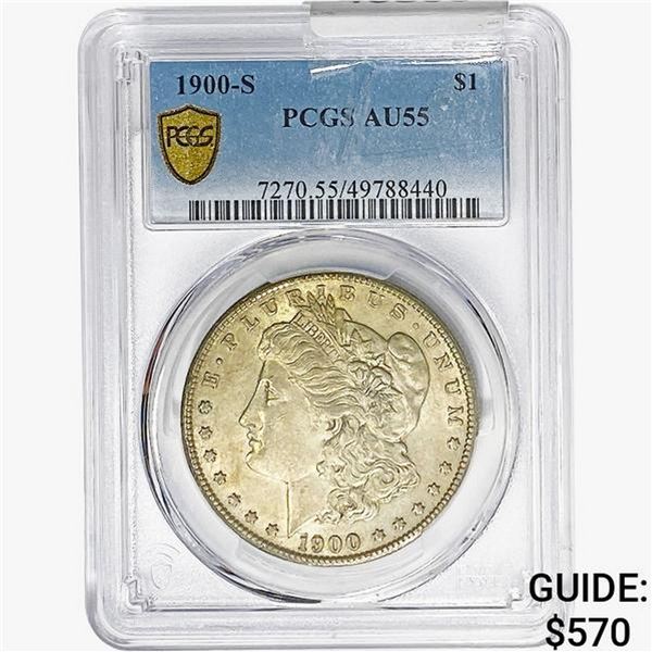1900-S Morgan Silver Dollar PCGS AU55