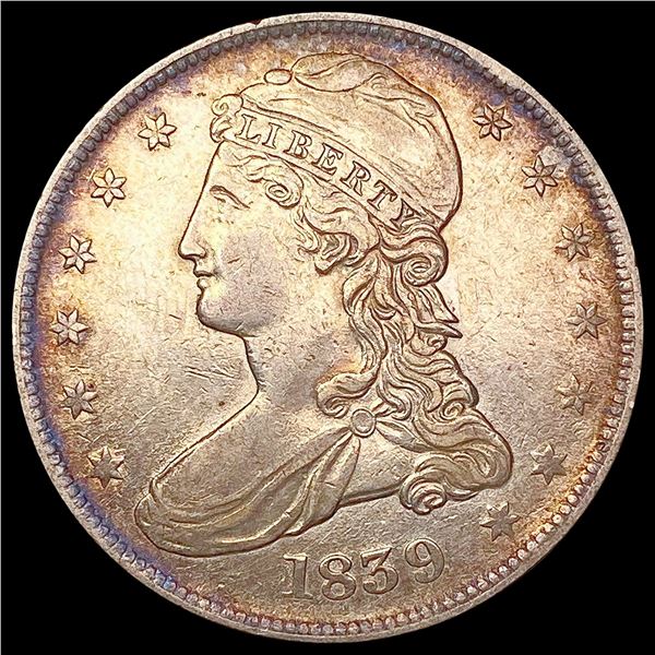 1839 Capped Bust Half Dollar CLOSELY UNCIRCULATED
