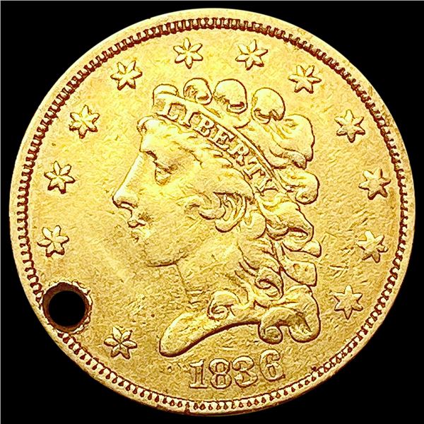 1836 $2.50 Gold Quarter Eagle HIGH GRADE