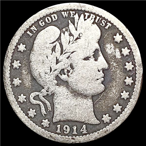 1914-S Barber Quarter NICELY CIRCULATED