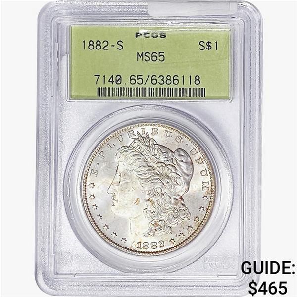 1882-S Morgan Silver Dollar PCGS MS65