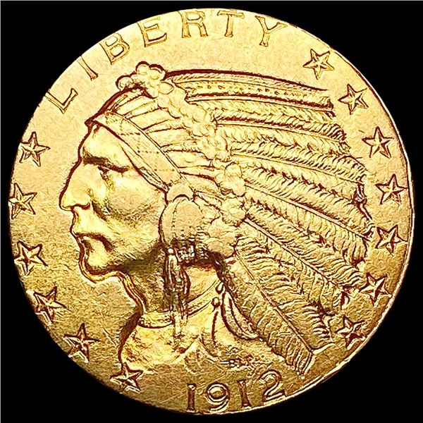 1912 $5 Gold Half Eagle CLOSELY UNCIRCULATED