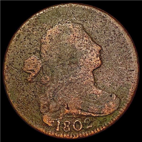 1802 Draped Bust Large Cent NICELY CIRCULATED