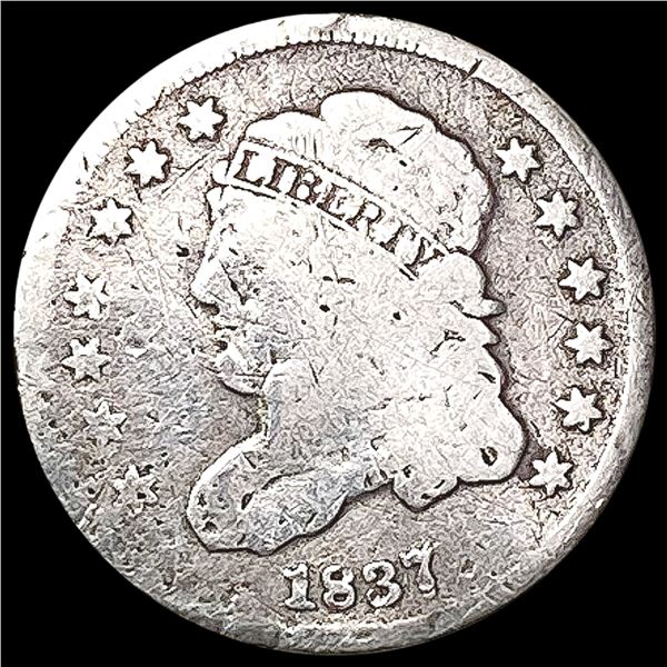 1837 Capped Bust Half Dime NICELY CIRCULATED